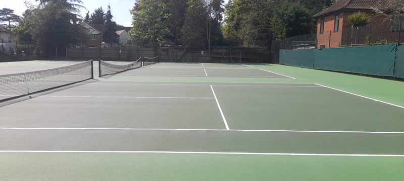 Front Courts: Paint curing, courts will be opened for play on Monday
